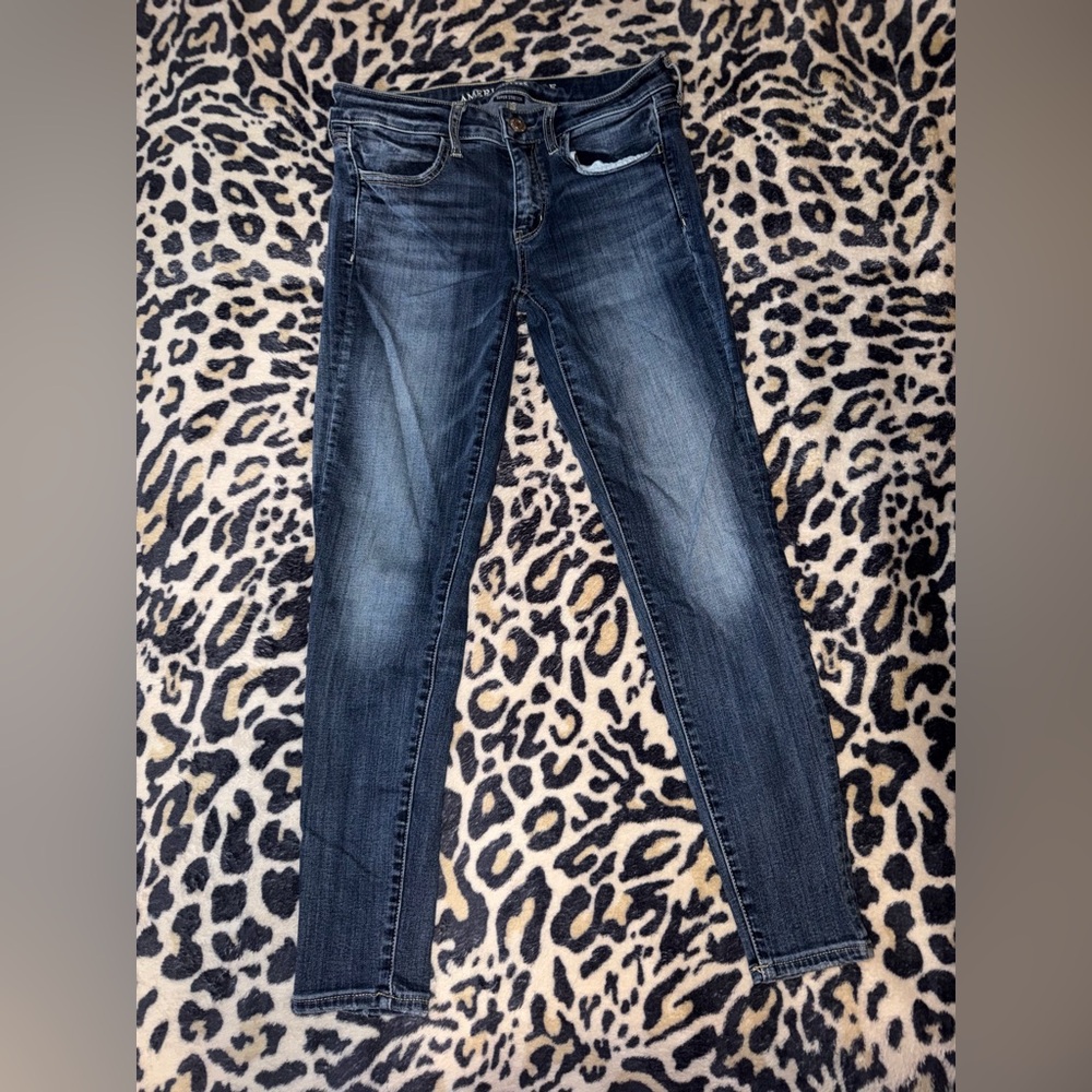 American Eagle Outfitters Dark Blue Skinny Jeans